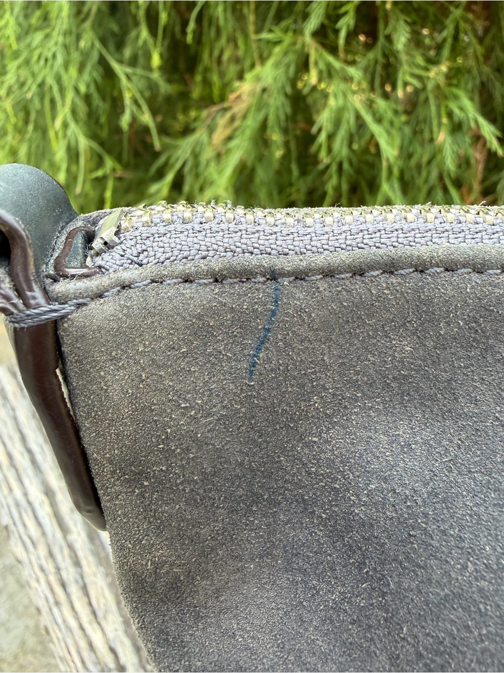 Coach Suede Embossed Snakeskin Mixed Material Satchel - Picture 9 of 17